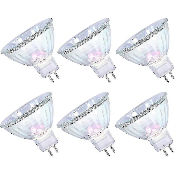 Mr16 Halogen Lyspærer 50w 12v Gu5.3 Spotlight Pære Dimbar, 4000 Timer Ekstra Lang Levetid, 36 Strålevinkel, 3000k Varmt Hvit, 2 Pins Sokkel, [DB]