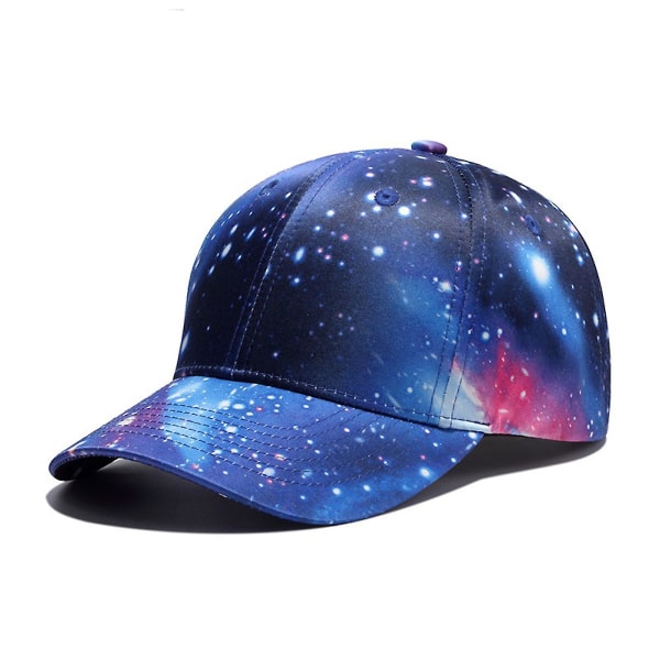 Blå Stjernehimmel Snapback-hat Sommersolhat Casual Hiphop-baseballkasket til mænd [dB}