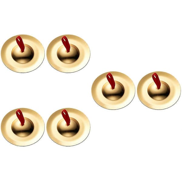 Slagverkscymbaler för barn 3 par magdans guld[DB]