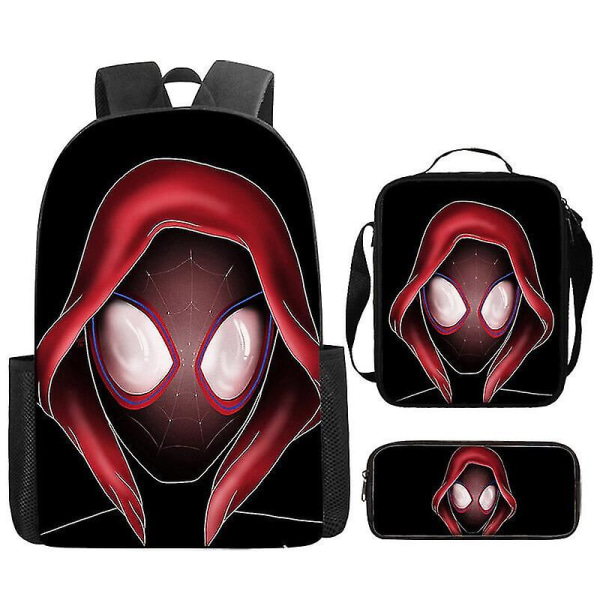 Across The Spider-verse -koulureppu, reppu, oppilaalle, lapselle, lapsille, kynäpussi, 3-osainen setti db Style A