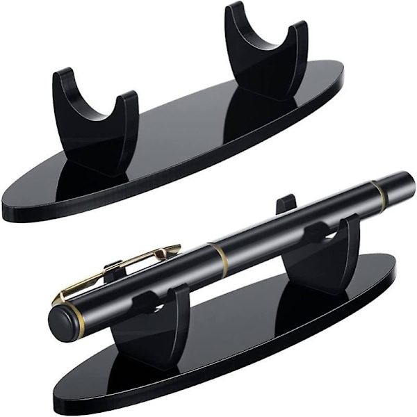 Akryl Penholder Display Stand Blyant Display Holder Fyldepen Kuglepen Display Rack [DB] Black