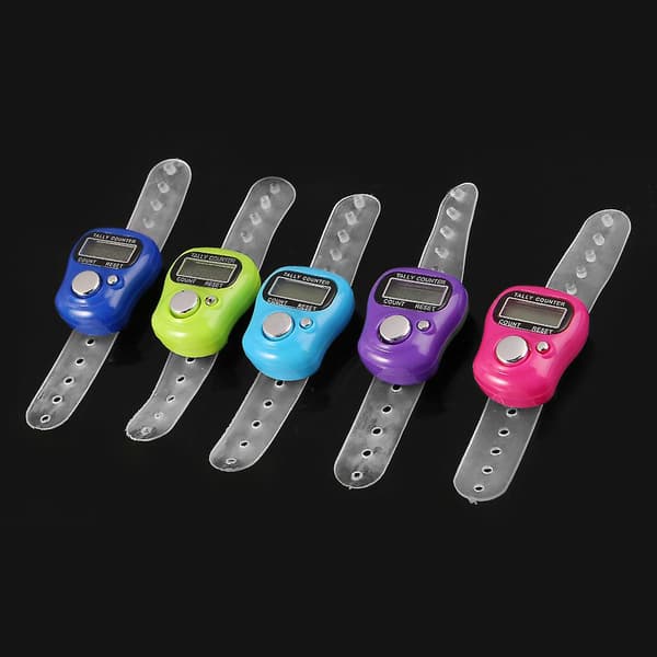 Mini Elektronisk Digital Räknare Fingerring Golf Sömmarkör LCD [Db]