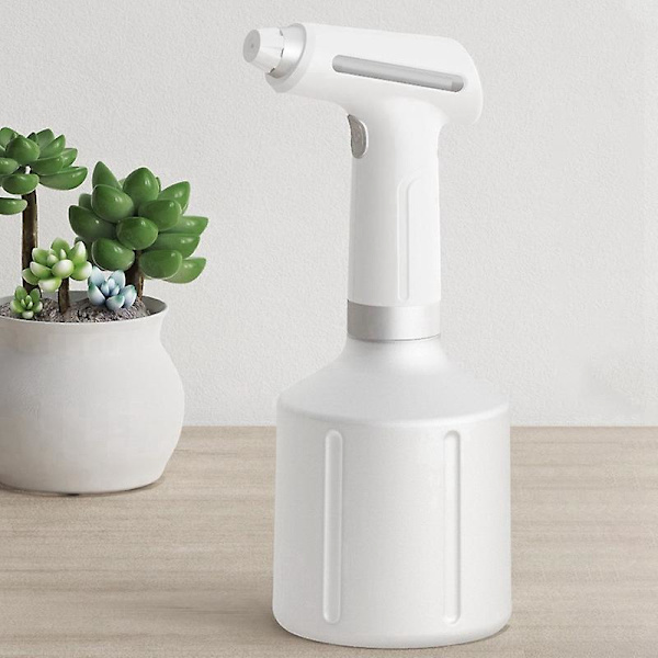 Automatisk elektrisk havepumpe sprøjte USB genopladelig strøm sprøjteflaske bærbar gård & plæne sprøjte - Hvid