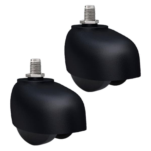 2x Erstatningshjul for kontorstol, svingbare hjul, universale, kraftige [DB] Thread