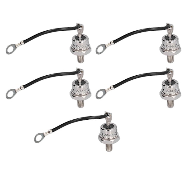 5 stk. Ensretterdiode Omvendt Messing 40A 1,2KV Sæt Kit ZX40?12 til Batterikonverter [Db]