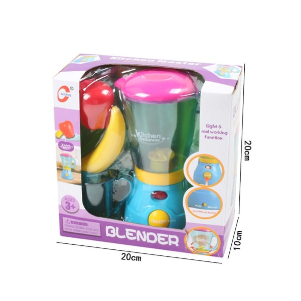 Haloppe Simulering Køkkenapparater Blender Rister Mixer med LED Lad Som Om Legetøj Db Blender