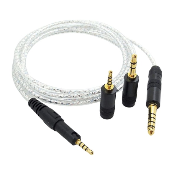 Holdbar kabeludskiftning til Technica Ath-m50x hovedtelefonledning med 2,5 mm/3,5 mm/4,4 mm stik Nyd klar og sprød lyd