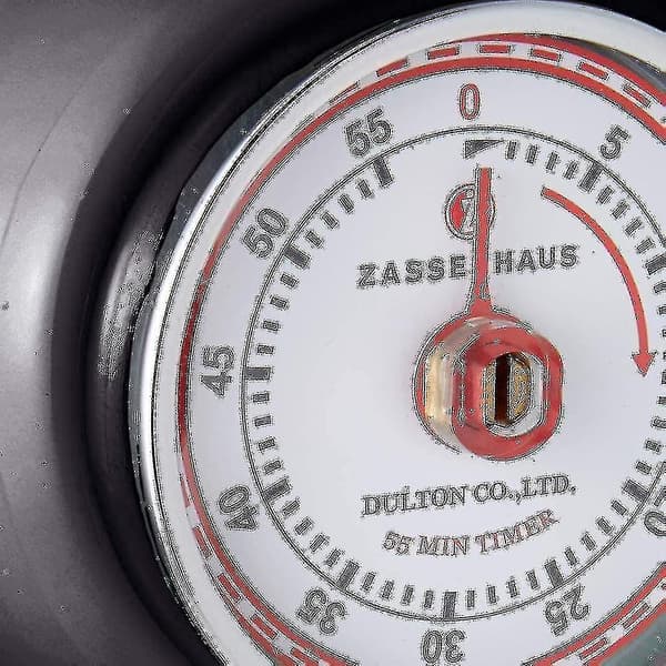 Magnetisk Retro Kjøkken Timer, Klassisk Mekanisk Matlagingstimer DB Black