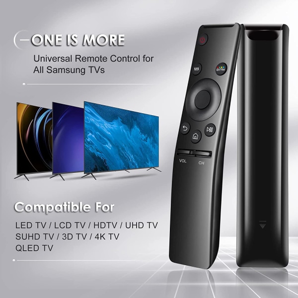 Universal för Samsung TV, Ersättningsfjärrkontroll för Samsung TV, BN59-01259E för Samsung LCD LED QLED HDTV 4K 3D TVs
