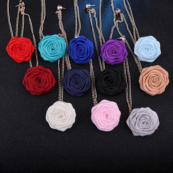 Rosblommor Lapel Nål Herrar Bröllop Handgjord Brosch Knapphål Brudgummar [DB] Red