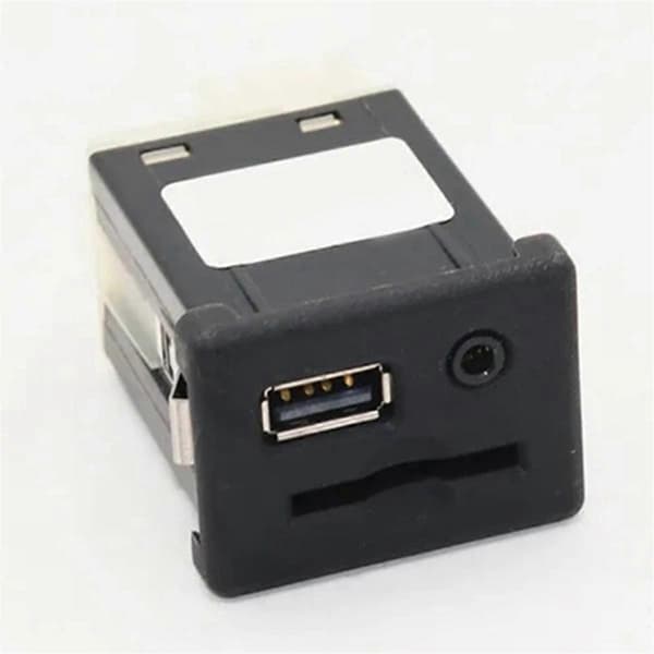 Bil USB SD-kort+AUX Socket Connector Adapter 20868796 for Insignia A [DB] Black