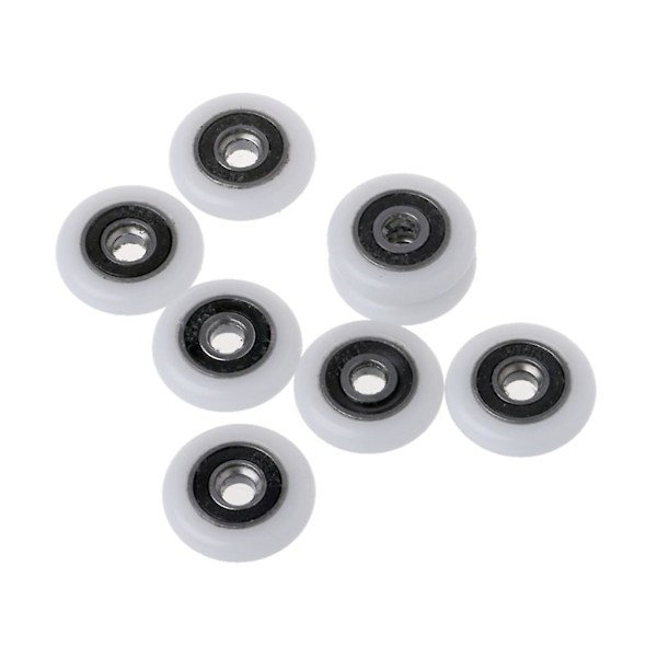 8 Stycken Lager-Rullhjul 18.5/20//25/27mm Skjutdörr Litet Hjul Rum [db] 20mm