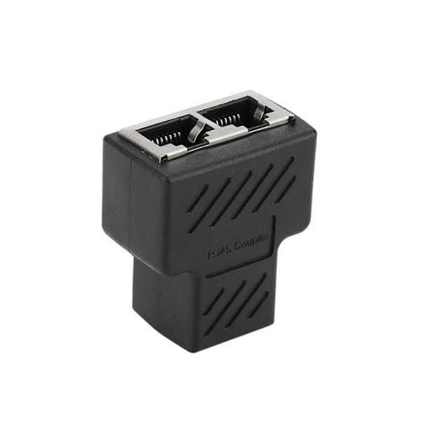 RJ45-jakaja-adapteri 1-2-tieinen, kaksi naarasliitäntää, CAT5/6/7 LAN Ethernet-kaapeli Az FK [DB]