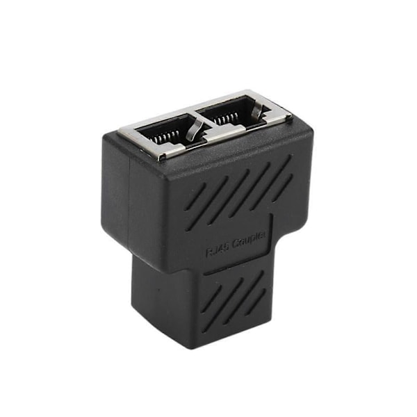 RJ45 Splitter Adapter 1 til 2 Veis Dobbel Hunn Port CAT5/6/7 LAN Ethernet Kabel Az FK [DB]