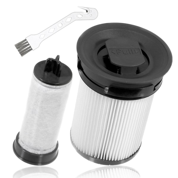 2 kpl Vaihto-osat Hepa-suodattimet Triflex Hx1 Pussiton Sauva Imurin Tarvikkeet [DB] White  black