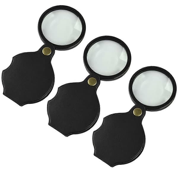 Vikbar förstoringsglas Bärbart förstoringsglas för hemmabruk 3-delat set[DB]