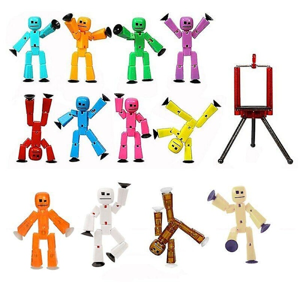 Stikbot Actionfigurer i slumpmässiga färger - Roliga animationsdockor med G Db