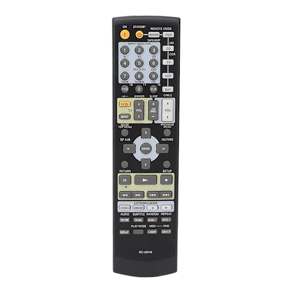 RC 607M AV-vastaanottimen kaukosäädin Onkyo Tx Sr503 Tx Sr8350 Tx Sr503b Tx Sr503e:lle {Db}