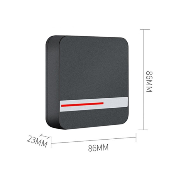 Long Range Rfid Reader 125khz 13,56mhz Smart Proximity Card Reader Adgangskontrolsystem Ip68 Vand [DB] Black
