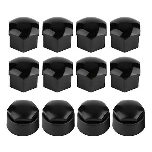 20 stk. 17 mm Møtrik Bilhjul Auto Nav Skrue Beskyttelse Tyverisikring Dæk Kapsel {Db} Black