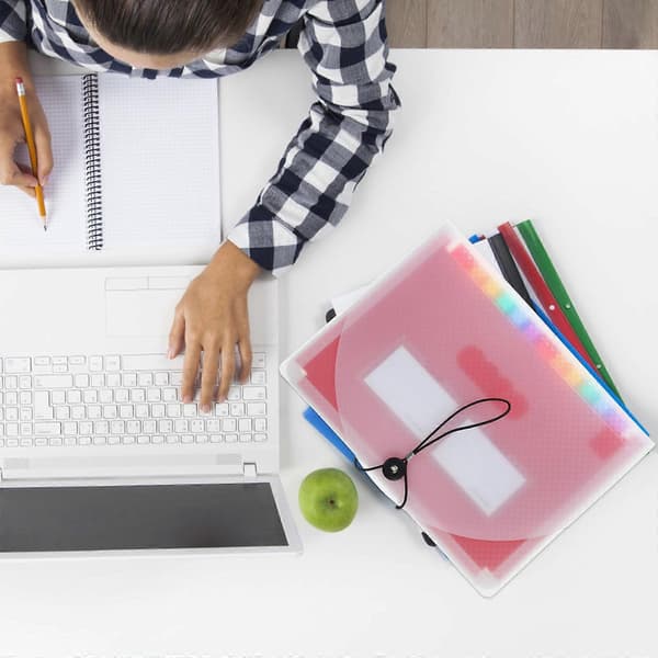 Dokumentmappe med stor kapacitet til opbevaring af filer [DB]