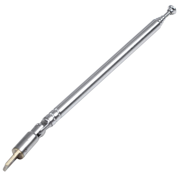 5 stk 32 cm lang 5 seksjoner teleskopisk AM FM radioantenne 180 grader
