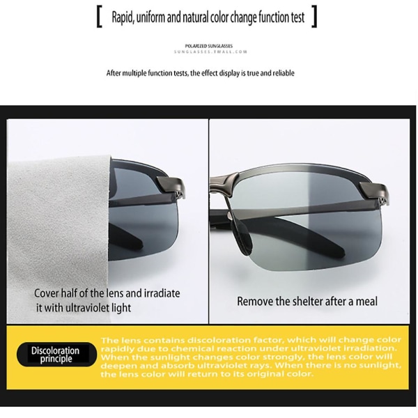 HD-polarisoidut päivä- ja yönäkölasit miehille ja naisille ajoon Aviator-aurinkolasit  [dB} Black gray flake A