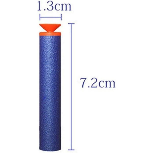 100 stk 7,2 cm sugekopp piler påfyll kuler skum piler tilbehør kompatibel med Nerf N Z10 db