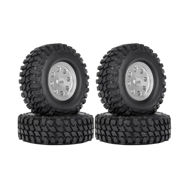 4 kpl 58mm 1.0 Beadlock -vannevanteet kumiset renkaat 1/18 1/24 Rc Crawler -autoon Axial Scx24 Ax24 Trx4m Fcx24,2