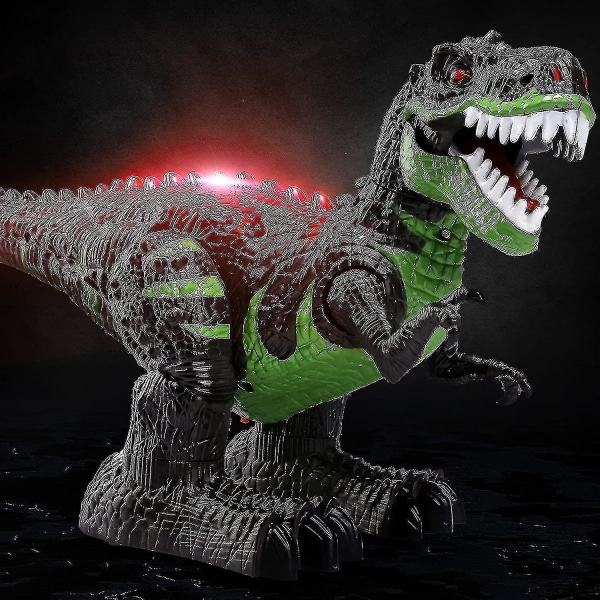 2.4 GHz:n kauko-ohjattavat dinosauruksen lelut, kävelevä robottidinosaurus LED-valolla ja äänellä, simulointi [DB]