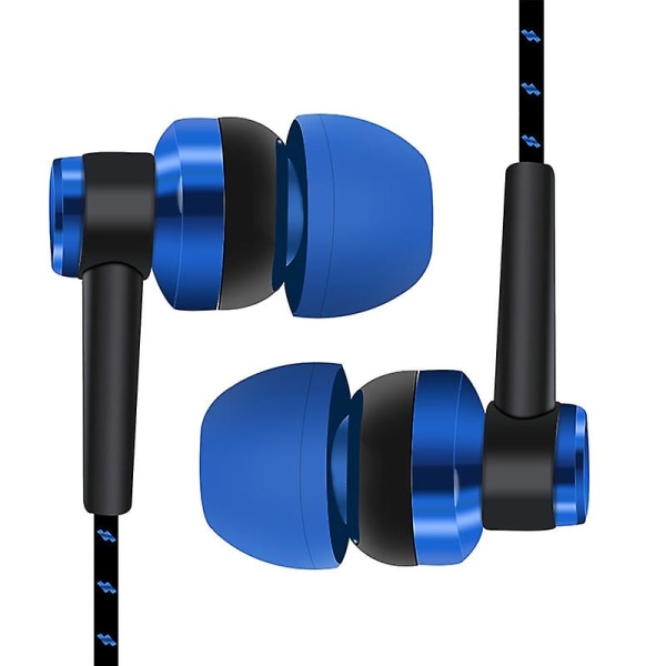Ørepropper Heavy Bass Stereo Plastic Sports Headset For Walking Jikaix Blue