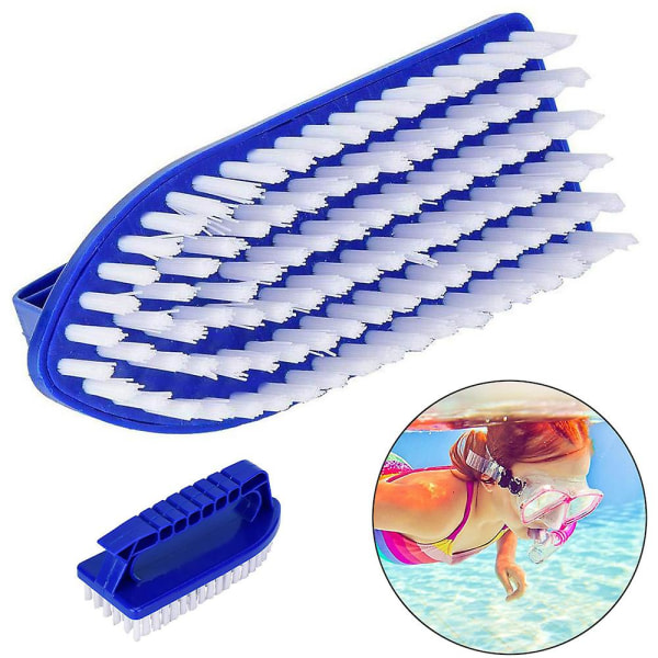 Swimming Pool Brush Handheld Cleaning Scrubber Pool Step Bristles Brush Supplies Accessories