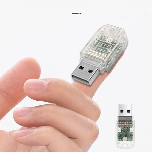 LED ambient bilbelysning, USB-grensesnitt - Bilinteriør ambient belysning (DB)