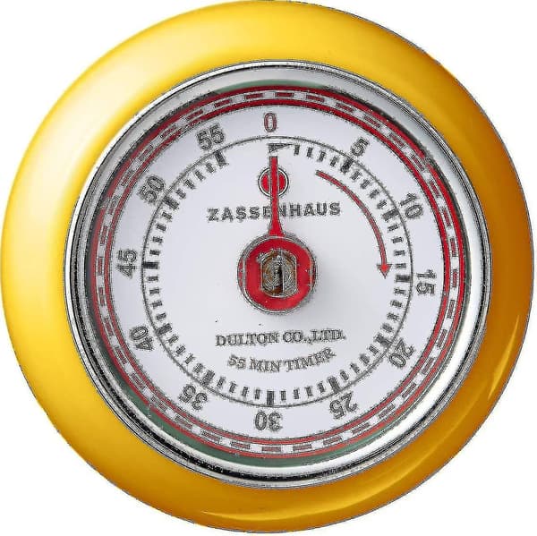 Magnetisk Retro Køkken Timer, Klassisk Mekanisk Koge Timer DB Yellow
