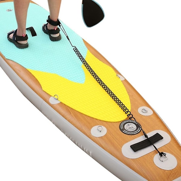 Vindsurfing Surfbräda Paddleboard Leash Surfing Spiralvristband Fotband [DB] Black