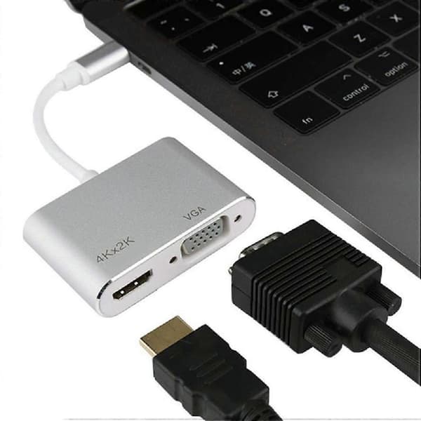 USB-signalkonverter med stor udvidelse, hurtig tilslutning, HDMI-kompatibel computeradapter i legering