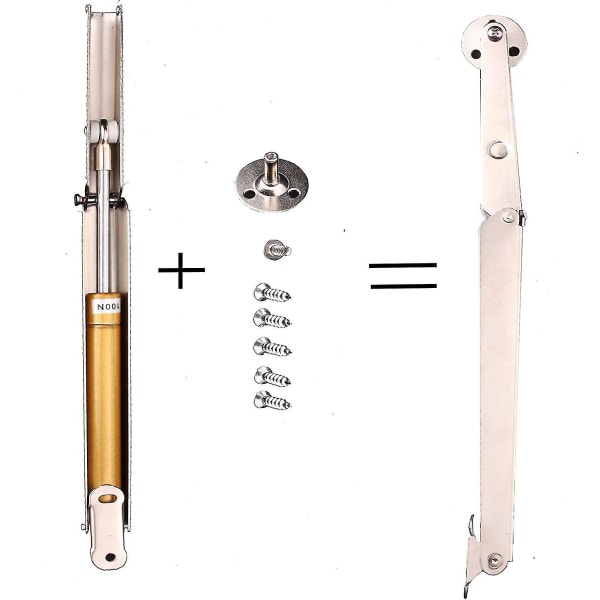Gasfjäder, 100n gasfjädrar, lyftlockstöd gångjärn, hydraulisk gasfjäder för lyft av möbeldörr [DB]