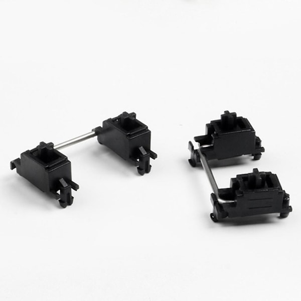 Plattamonterade Stabilisatorer Transparent Satellitaxel 6.25X 2X för Mekaniska Tangentbord Modifieringsknappar (Svart) black