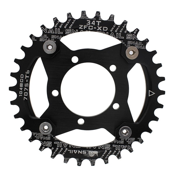 For Motor Conversion Piece Mid-mounted Motor 104bcd Positive And Negative Tooth Crankset Adaptation