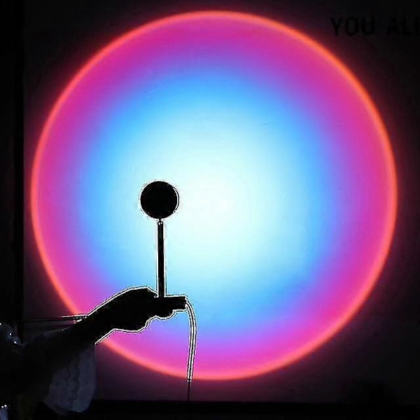 16 Färger Solnedgångslampa Rgb App Fjärrkontroll Atmosfärsprojektion Led Nattlampa För Hem Sovrum Dekoration {Db} Rainbow