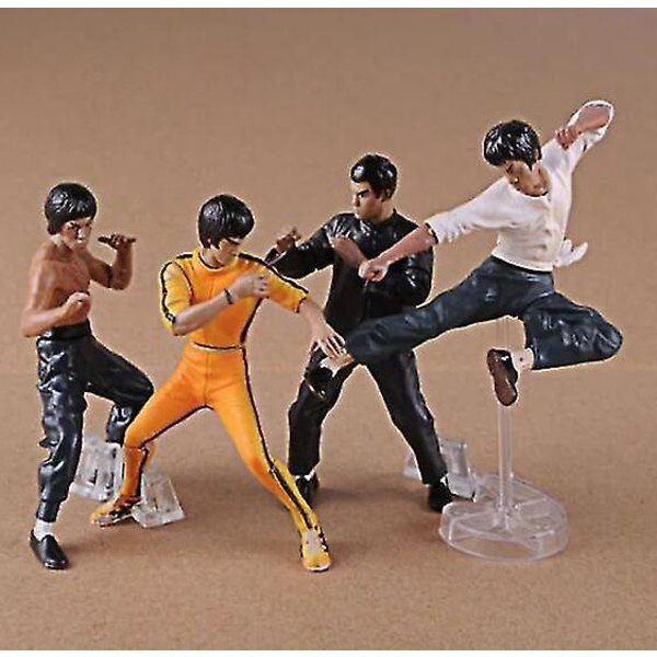4stk/sett 10cm Bruce Lee Pvc Action Figur Collection Modell Leker Db