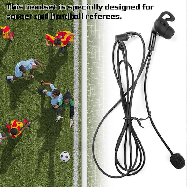 EJEAS Domareheadset, In-Ear Hörlurar med Mikrofon Ersättning för V6 Pro/ V6C/ V4 Plus/ V4C Plus/ FBIM Intercom [DB]