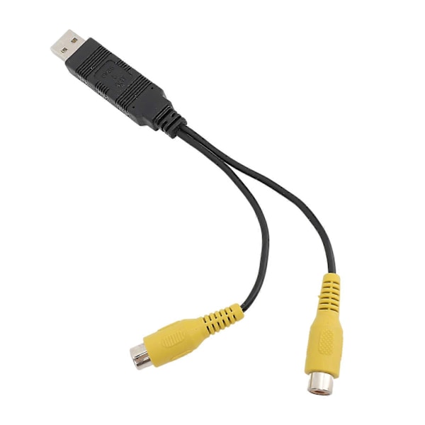 USB til CVBS Video Output Adapter HD Video Nem at bruge USB til RCA Interface Kabel Adapter til Køretøj [DB]
