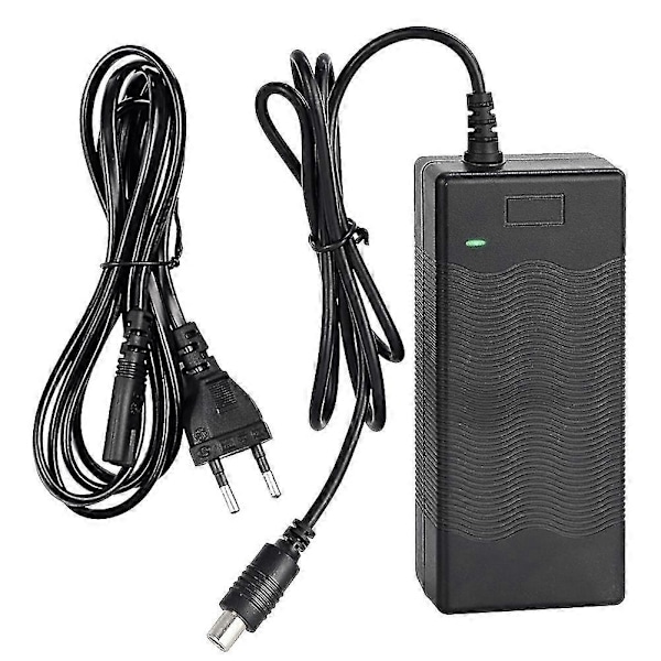 42V 1.5-2A Elektrisk Sparkesykkel Lader Litium Batterilader for M365 Elektrisk Sparkesykkel Tilbehør (EU Plugg) [db] Black