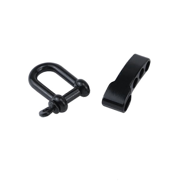 10 st Paracord Armband Schackelspänne, Bågankare Schackel Lås D Schackel Clip Justerbar för Överlevnad [DB] Black