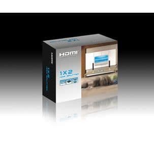 HDMI-splitter, 1 inngang til 2 utganger, Full HD 3D[DB]
