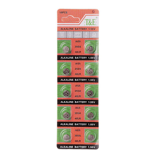 Ag5 Alkaliske Batterier for Klokker, Lekevarer, Fjernkontroll Sr754 193 Myntcelle 1.5v - 10 Stykker [DB]