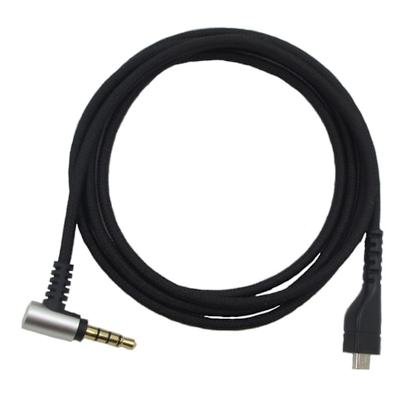 Audiokabel Stabil Transmission Anti-interferens Anti-vikling 3,5 mm USB 8-polet Hovedtelefon Driverfri til SteelSeries Arctis 3/5/7/Pro [DB] Black