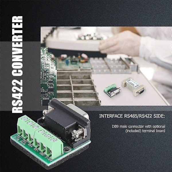 DB -232 RS232 Sarjaportti RS485/RS422 485/422 Muunnin Yhteensopiva EIA/ RS232C Standardin ja RS485/RS422 Standardin Kanssa Photo Color