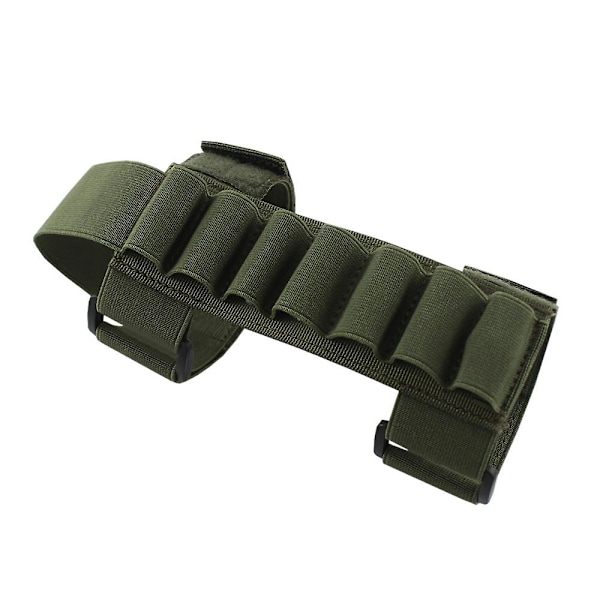 1000D Nylon 7 Runder Taktisk Shotgun Skalholder Ammunition Bælte Holder Pose Patron Til Jagt [DB] OD